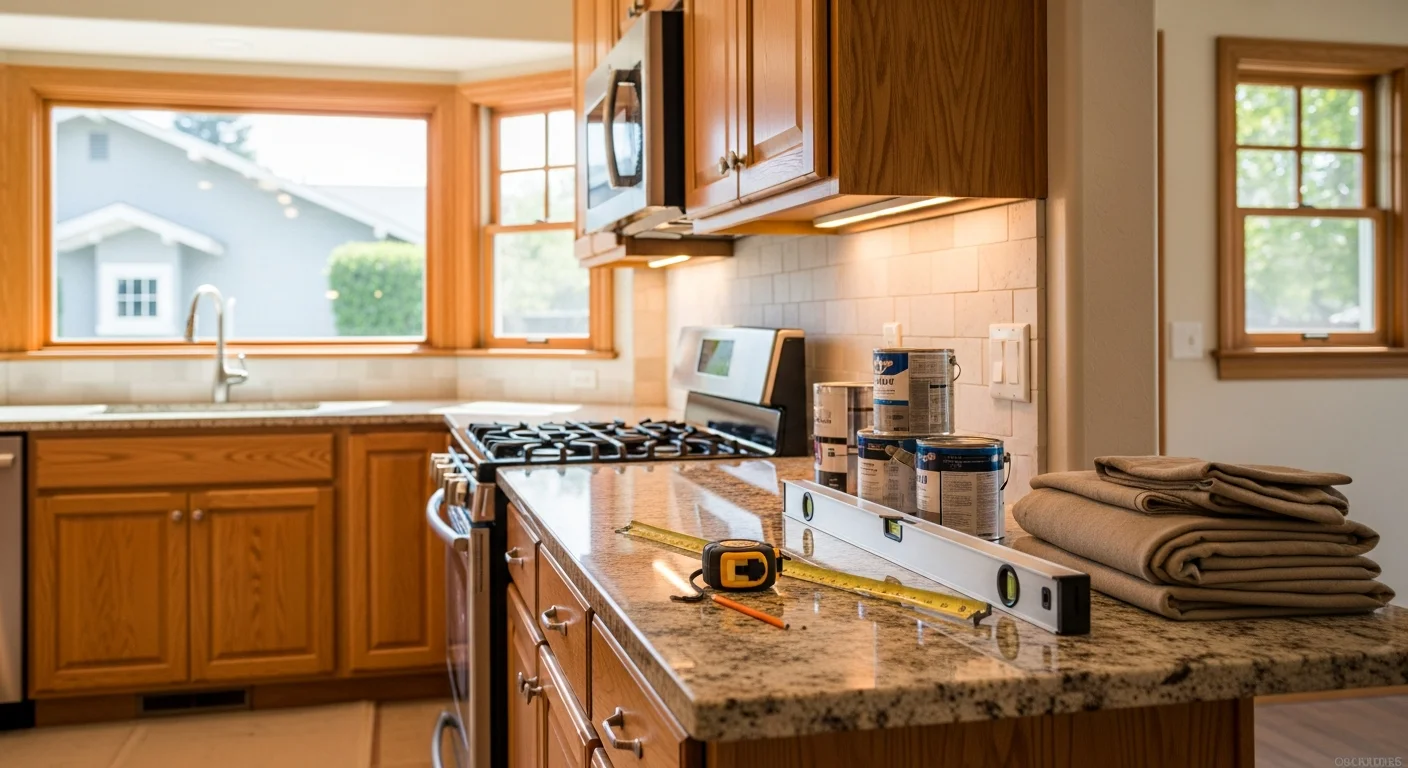 General contractor team working on home remodeling project