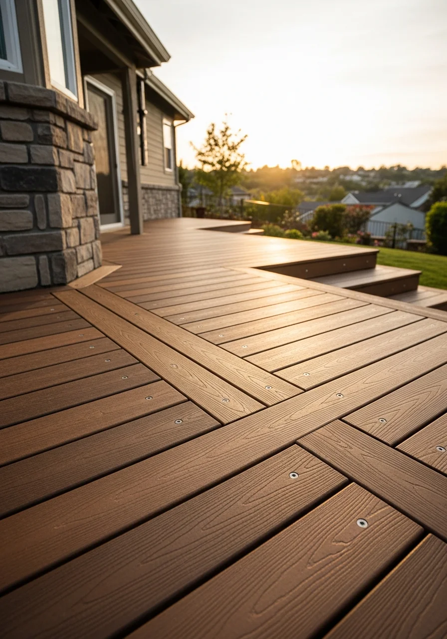 Close-up of quality craftsmanship on a Danville home exterior, showing attention to detail.