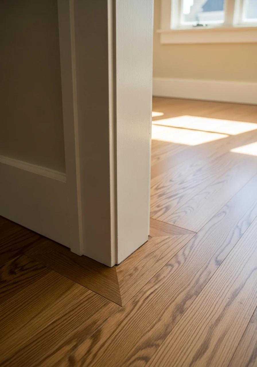 Detail shot of home renovation work on an Oakland property showing skilled craftsmanship.